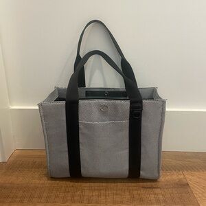 lululemon athletica Black and White Canvas Tote